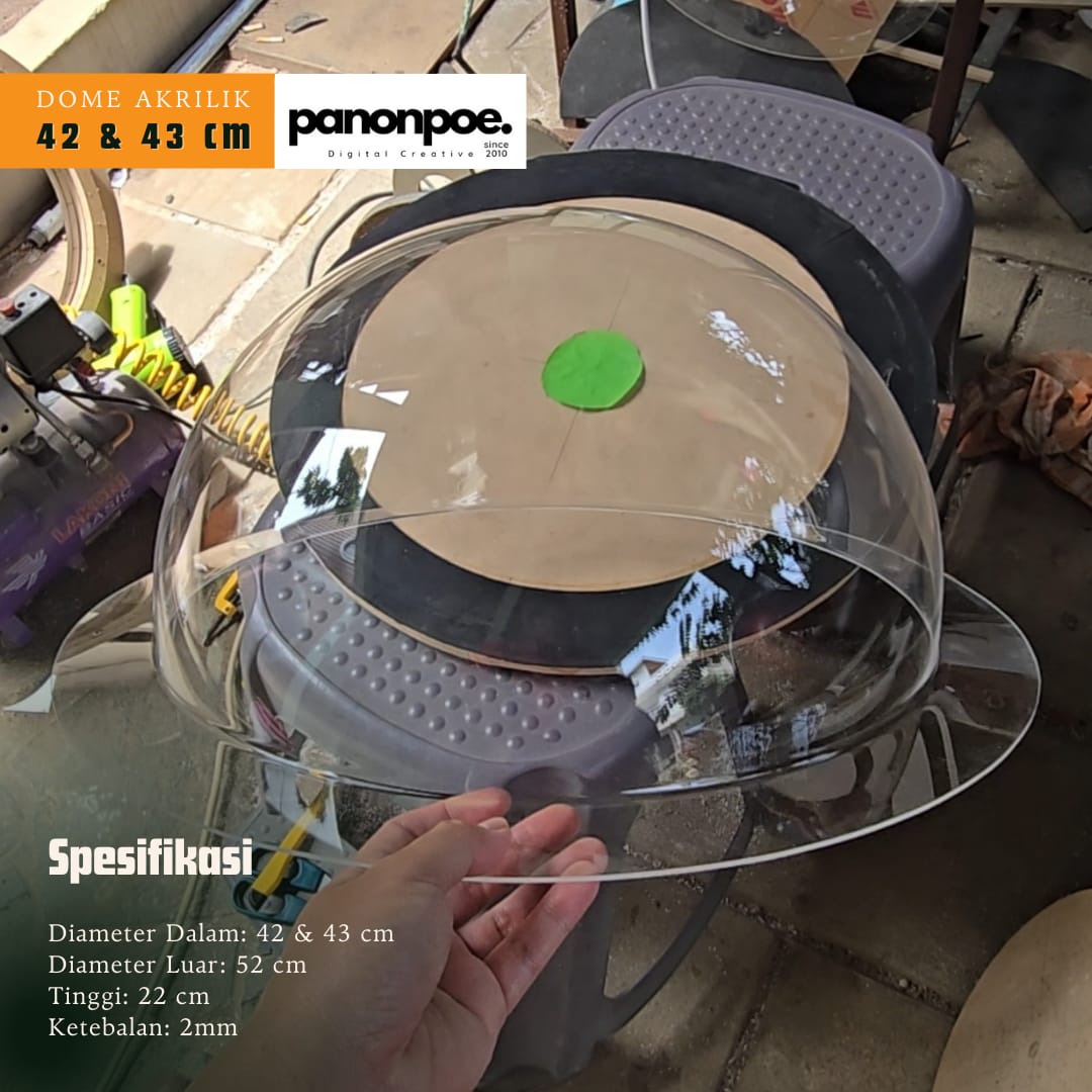 Dome Akrilik Diameter = 42 cm