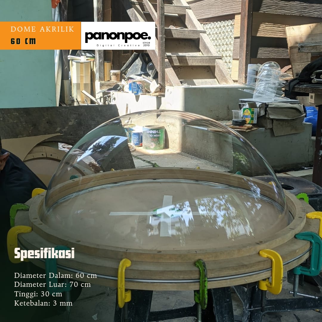 Dome Akrilik Diameter = 60 cm